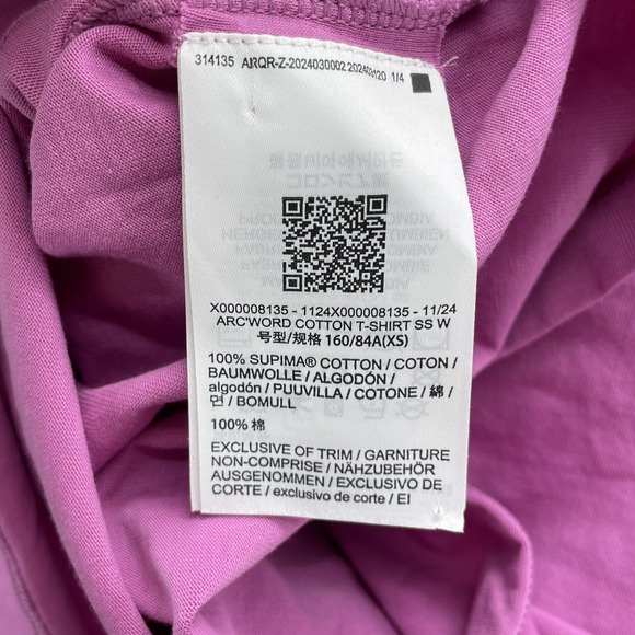 Arc'teryx T-Shirt Womens XS Pink Retro Gorpcore Preppy Y2K Boho Academia Outdoor - Picture 8 of 10